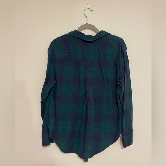 Calvin Klein Jeans Women’s Half Button Flannel Size M - Picture 2 of 4